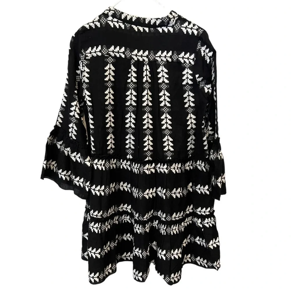 Elan Grecian Cover-up Dress | Black | XS